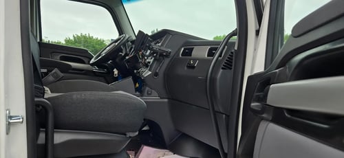 Passenger side cab interior of 2026 TRUVAC HXX hydro excavator truck